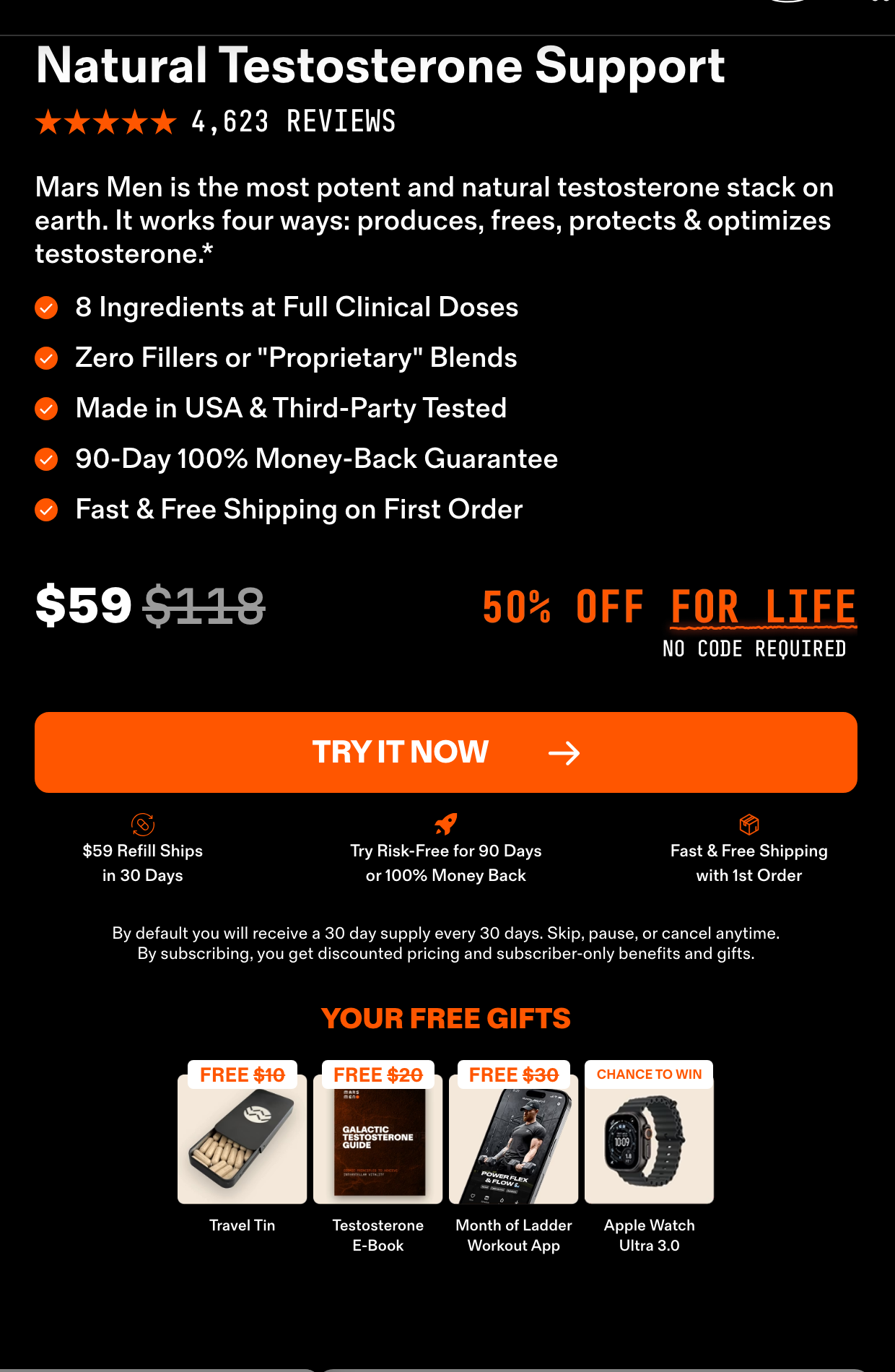 Men Go To Mars starter kit buy box